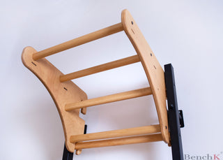 Regulowany bukowy drążek do podciągania BenchK PB076/PB204 do drabinki drewnianej i z metalowymi profilami