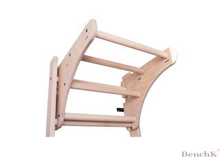 Regulowany bukowy drążek do podciągania BenchK PB076/PB204 do drabinki drewnianej i z metalowymi profilami