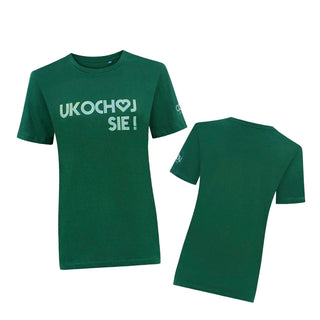 Zielona koszulka unisex UKOCHOJ SIE!