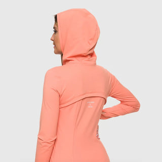 Bluza z suwakiem GH x QCZAJ czarna/szara/pomarańczowa