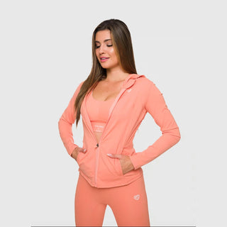 Bluza z suwakiem GH x QCZAJ czarna/szara/pomarańczowa