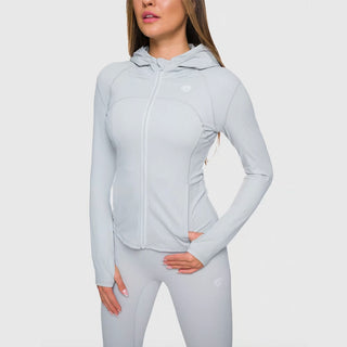 Bluza z suwakiem GH x QCZAJ czarna/szara/pomarańczowa